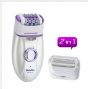 washable waterproof rechargeable 2 in 1 epilator and shaver set